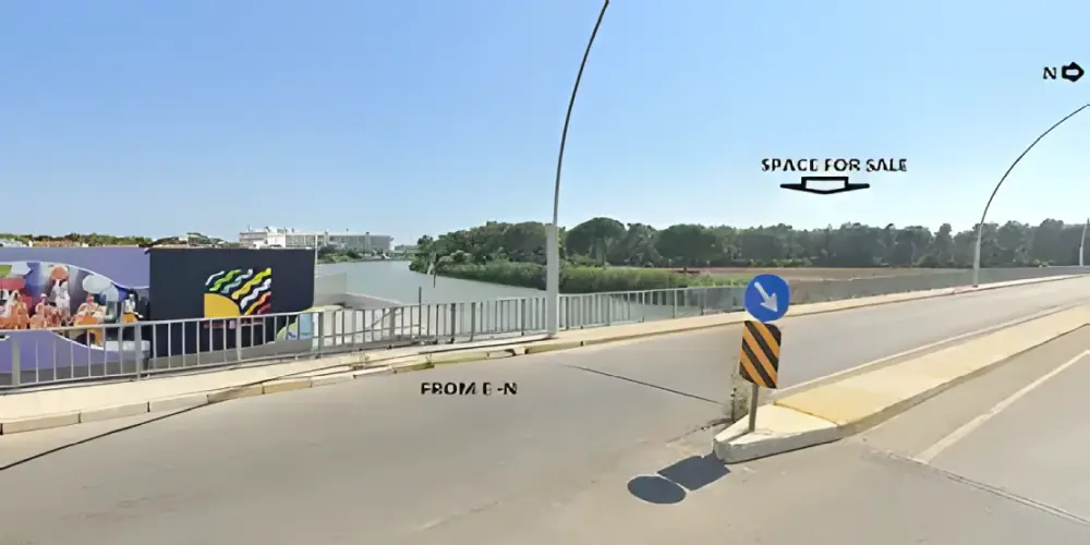Ansicht von der Brücke