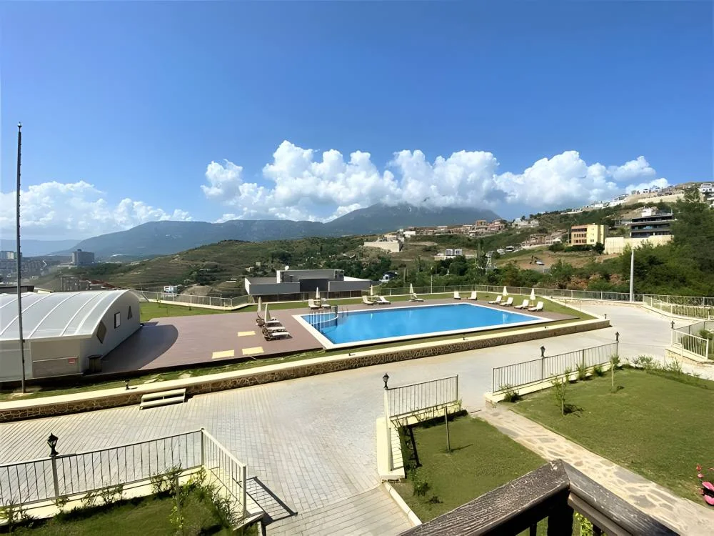 Aussicht zum Pool